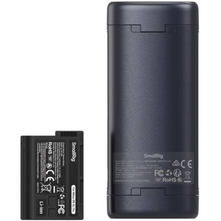 SmallRig 5697 - zestaw, przenośna dwukanałowa ładowarka (typu etui), 2x akumulator Nikon EN-EL15c (USB-C, 18W)